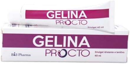 Gelina Procto Emulgel 40ml a base di aloe vera, acido Ialuronico, escina, bromelina, beta-glucano ad azione idratante e lenitiva per ragadi ed emorroidi