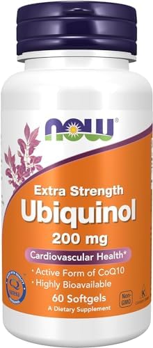 Ora integratori, ubiquinolo, forma attiva di CoQ10, 200 mg, 60 softgel, testato in laboratorio, senza glutine, senza soia, non OGM