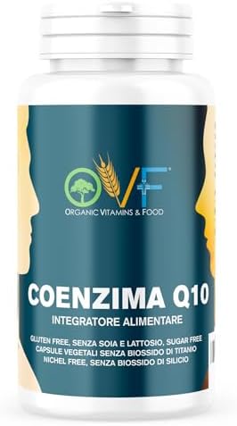 OVF Coenzima Q10 di Alta Qualità - Integratore Alimentare Potente e Naturale, 60 Capsule da 100mg - Fornitura per 2 Mesi per il Supporto Energetico e la Salute del Cuore