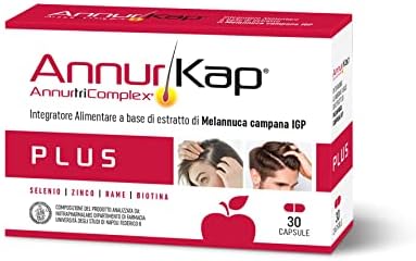 Annurkap PLUS Integratore Annurtri Complex | per Rinforzare e Far Crescere i Capelli | Crescita Capelli e Anticaduta | 30 Capsule