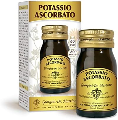 Dr. Giorgini Integratore Alimentare, Potassio Ascorbato Pastiglie - 30 g