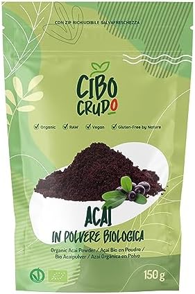 Acai in Polvere Biologico - 150g. Bacche di Acai