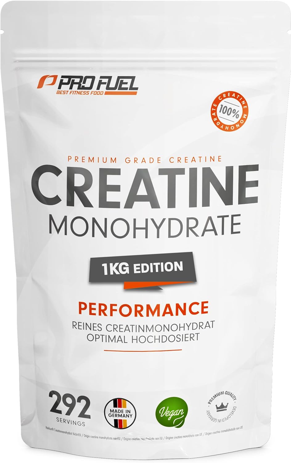 Creatina monoidrata polvere 1kg / 1000g micronizzata ad alto