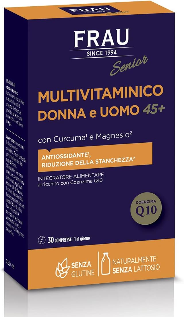 FRAU Senior, Multivitaminico Donna E Uomo 45+, Integratore