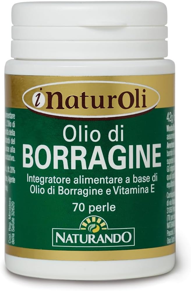 Naturando Olio di Borragine 70 Perle per la Bellezza della