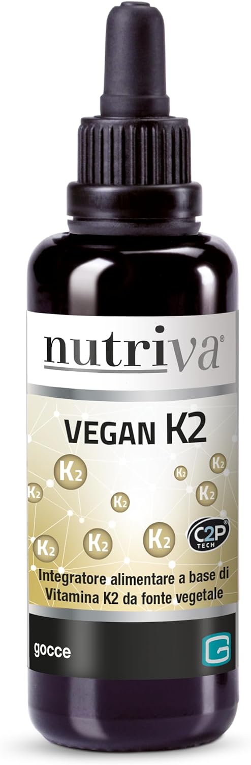 Nutriva Vegan K2 30 ml, Integratore Alimentare a base di