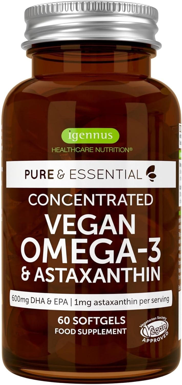 Omega 3 Vegan ad Alta Efficienza, Integratore Omega 3-1344mg