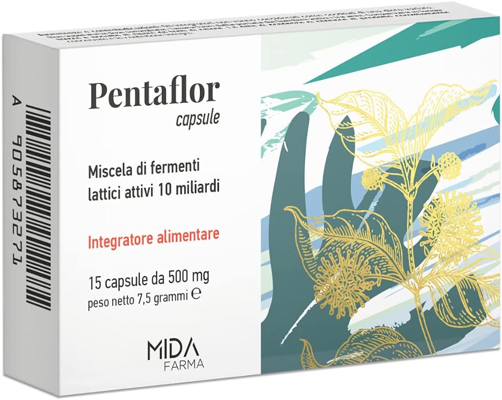 PENTAFLOR Capsule | Fermenti Lattici + Vitamina C | 10 Mld |