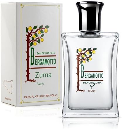 Profumi Zuma - Profumo Uomo al Bergamotto - Eau de Toilette Uomo Fragranza Agrumata Spray - Made in Italy (Bergamotto 100 ml)