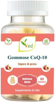 Ved CoQ10 Gummies 200 mg, 60 conteggi, aroma naturale di