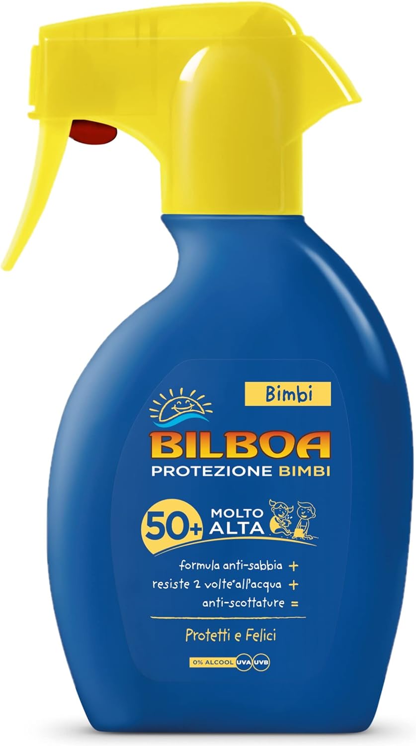 Bilboa Bimbi Trigger Solare Bambini con Protezione SPF 50+,