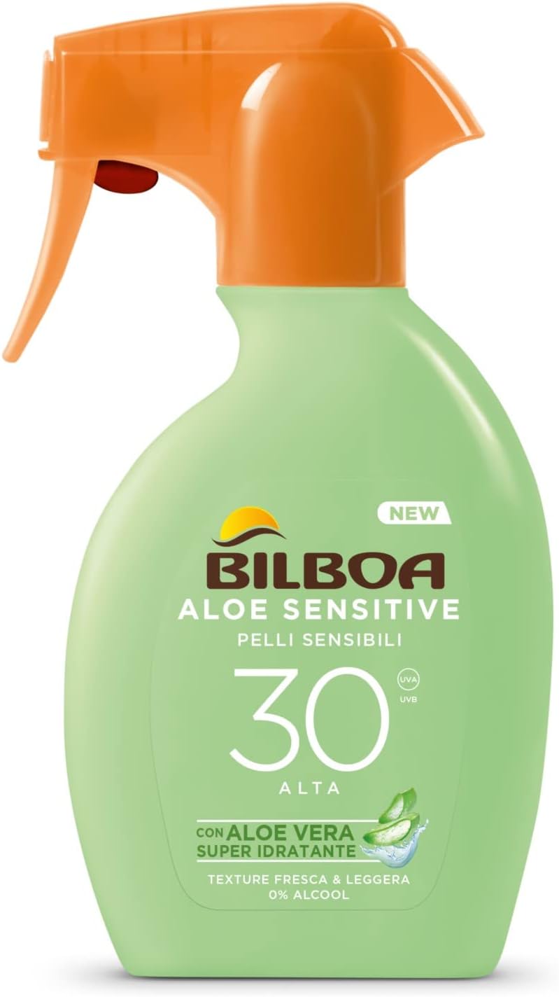 Bilboa, Protezione Solare Corpo Aloe Sensitive Trigger SPF