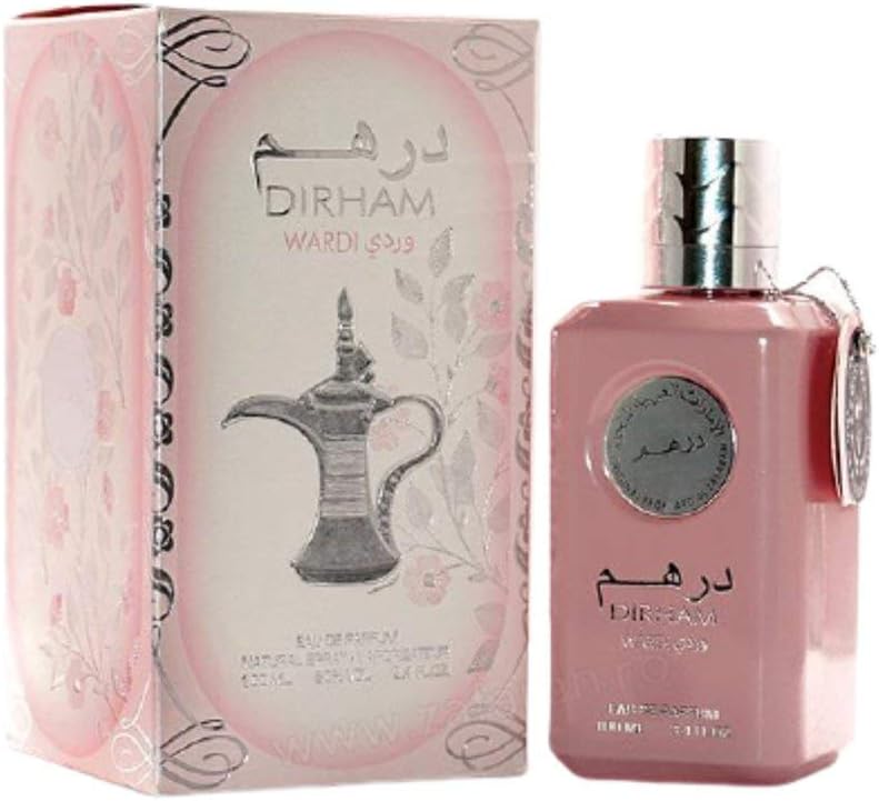 Dirham Wardi, eau de parfum, profumo naturale, spray di