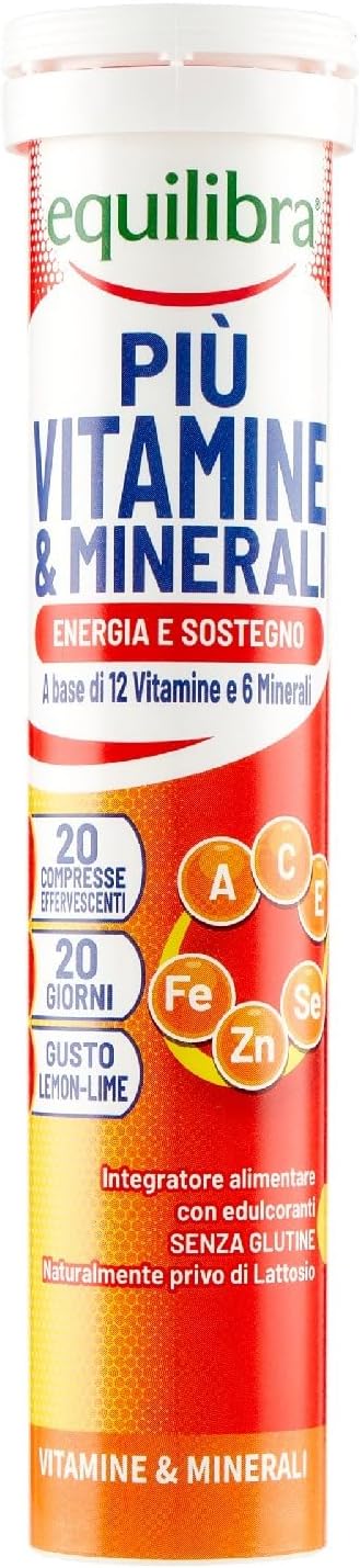 Equilibra Integratori Alimentari, Più Vitamine e Minerali,