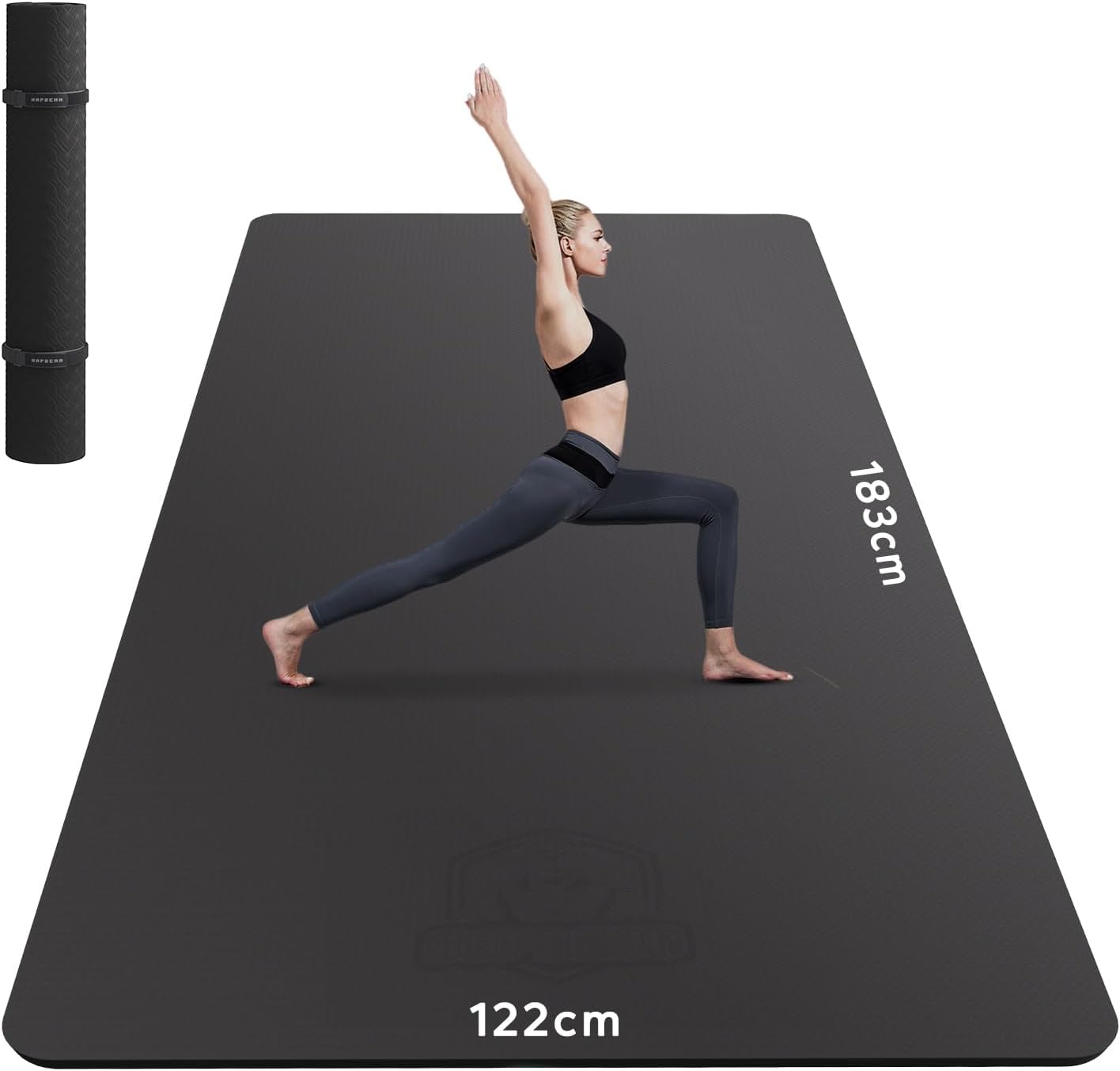 HAPBEAR Tappetino Yoga Grande, 183x122cm /198×137cm×6mm,