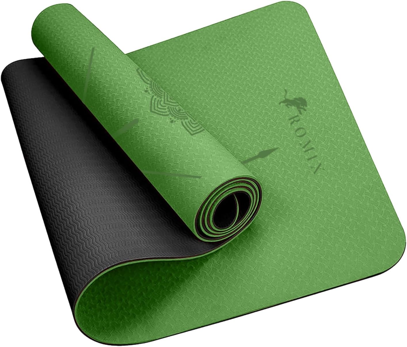 ROMIX Yoga Mat, Tappetino Yoga Fitness in TPE Bifacciale