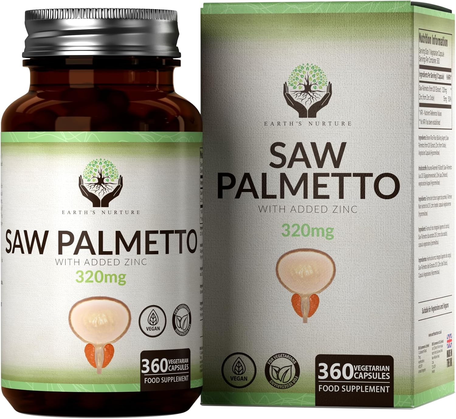 EN Saw Palmetto | 360 Serenoa Repens Capsules | ad Alto