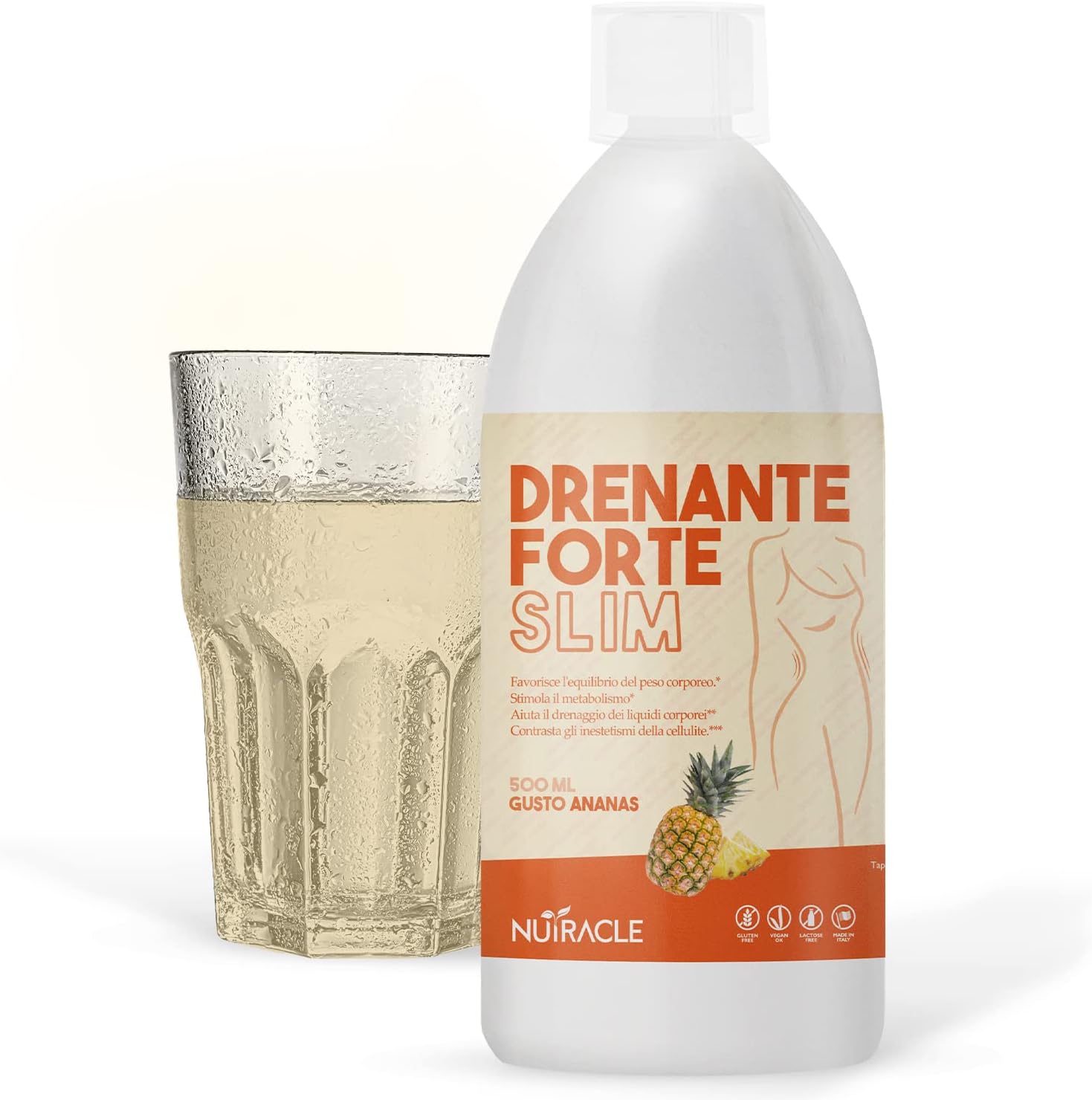 Nutracle Drenante Forte Slim 500ml - Integratore Drenaggio