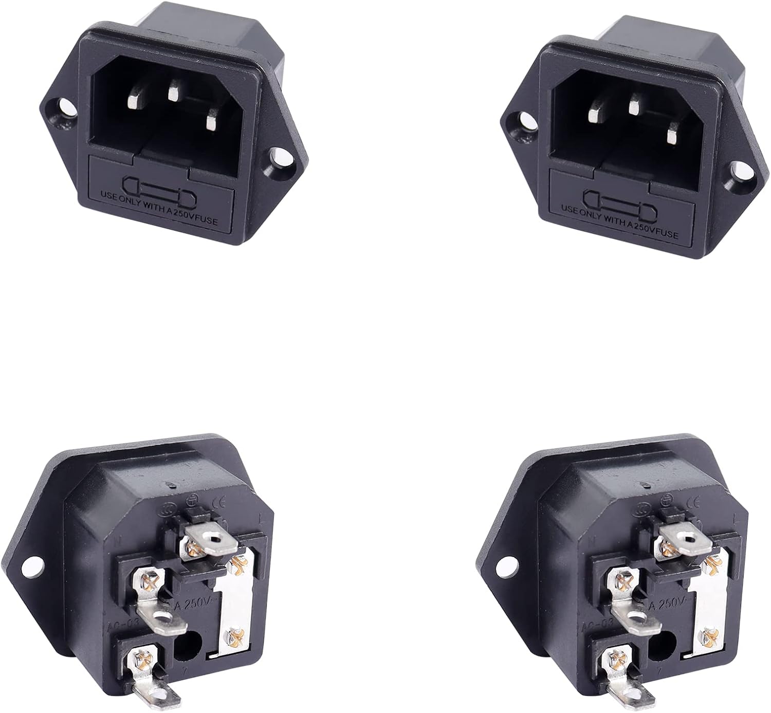 PNGKNYOCN Plug del modulo di ingresso a montaggio IEC320, AC