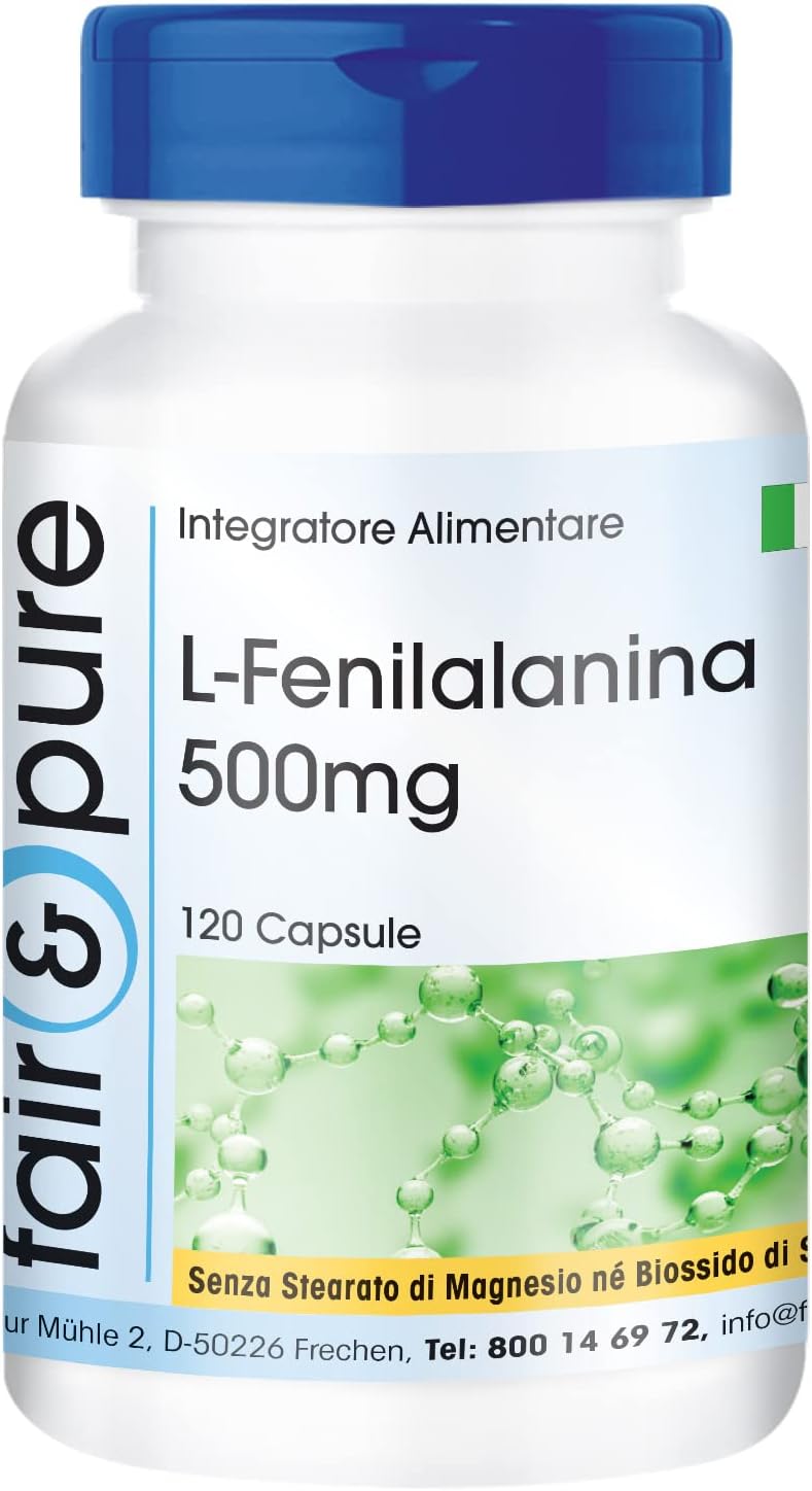 Fair & Pure® - L-Fenilalanina 500mg - Aminoacido essenziale