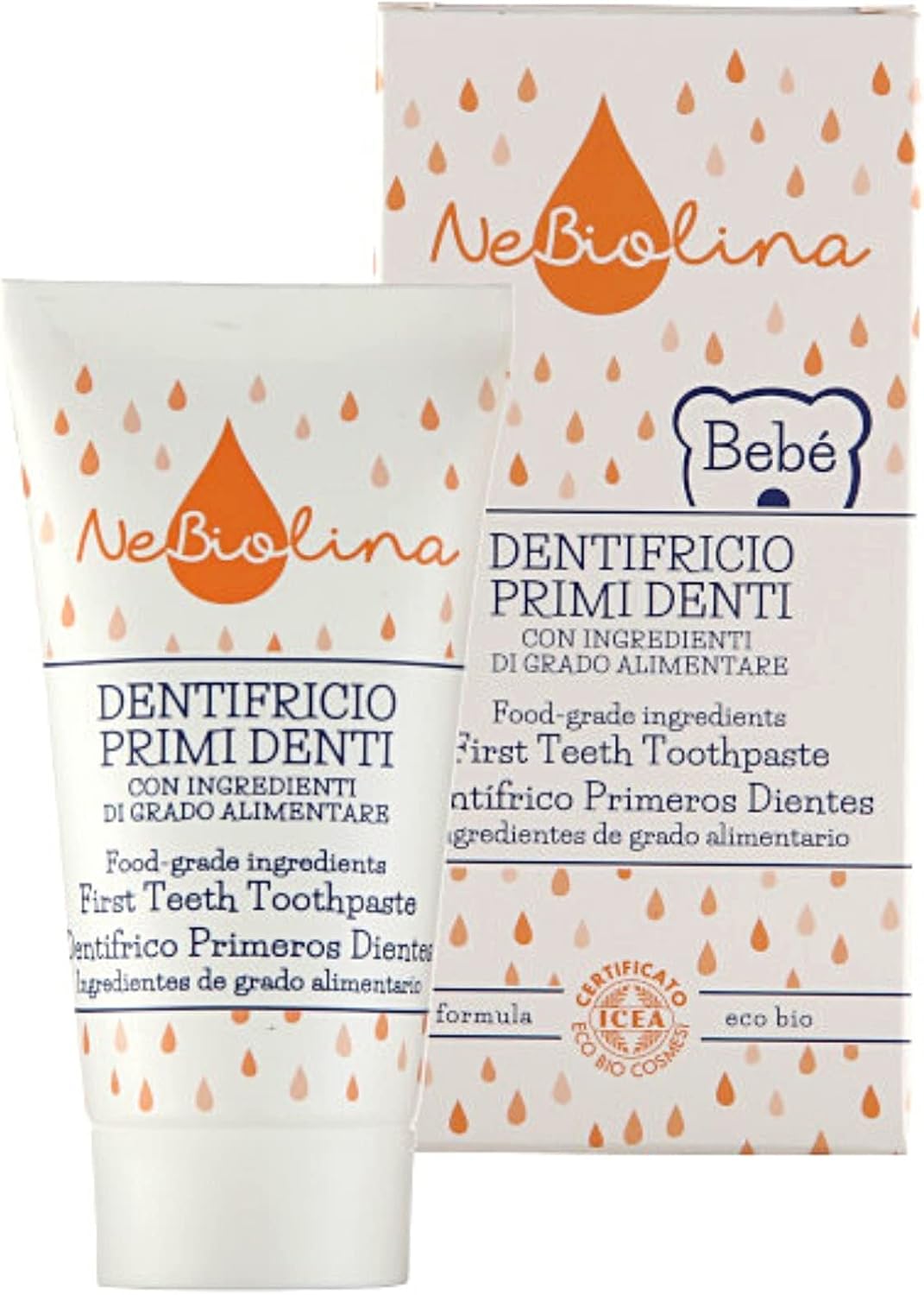 Nebiolina dentifricio primi denti - Ecobiologico - Italiano