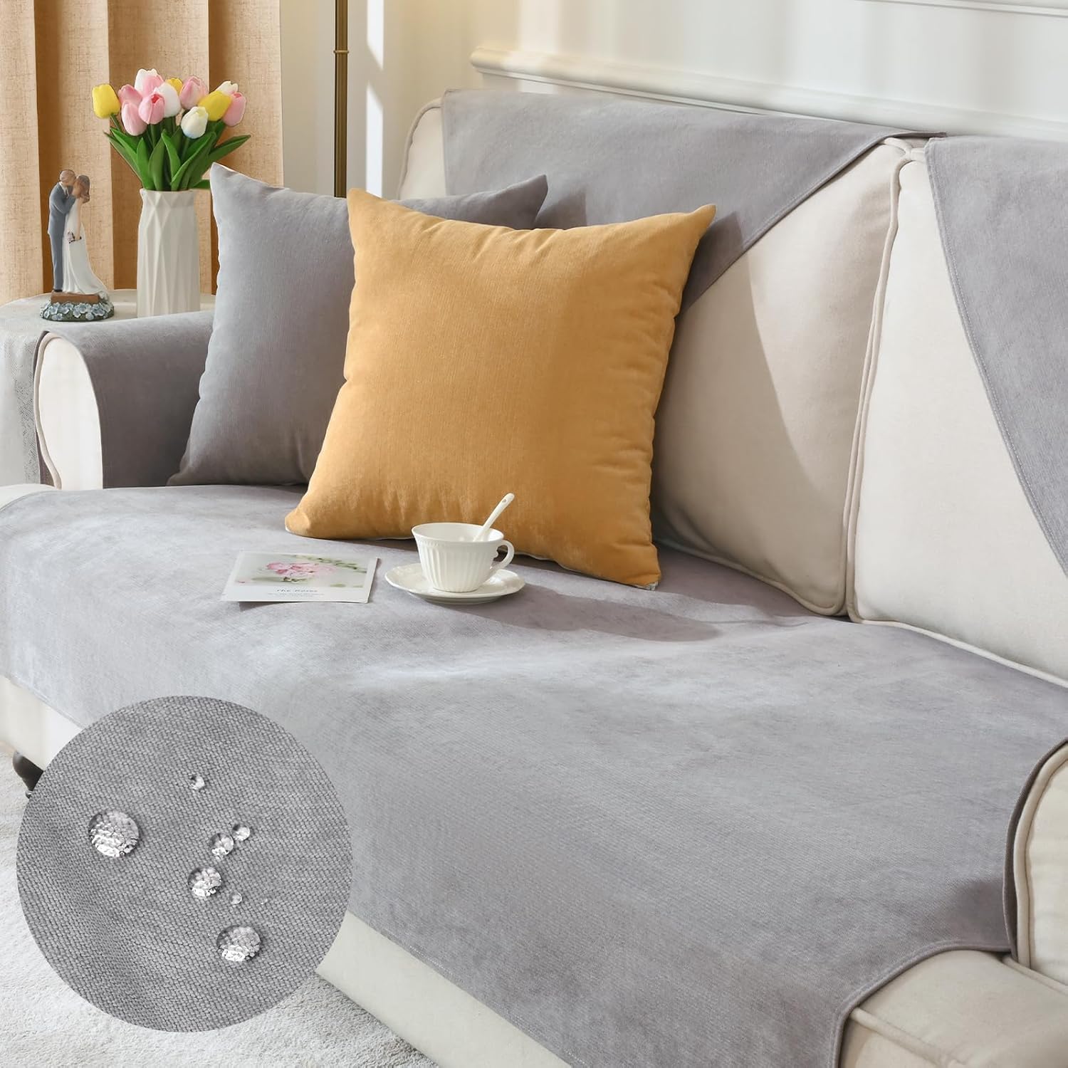 Alishomtll Sofa Covers 1/2/3/4 Seater Universal Waterproof