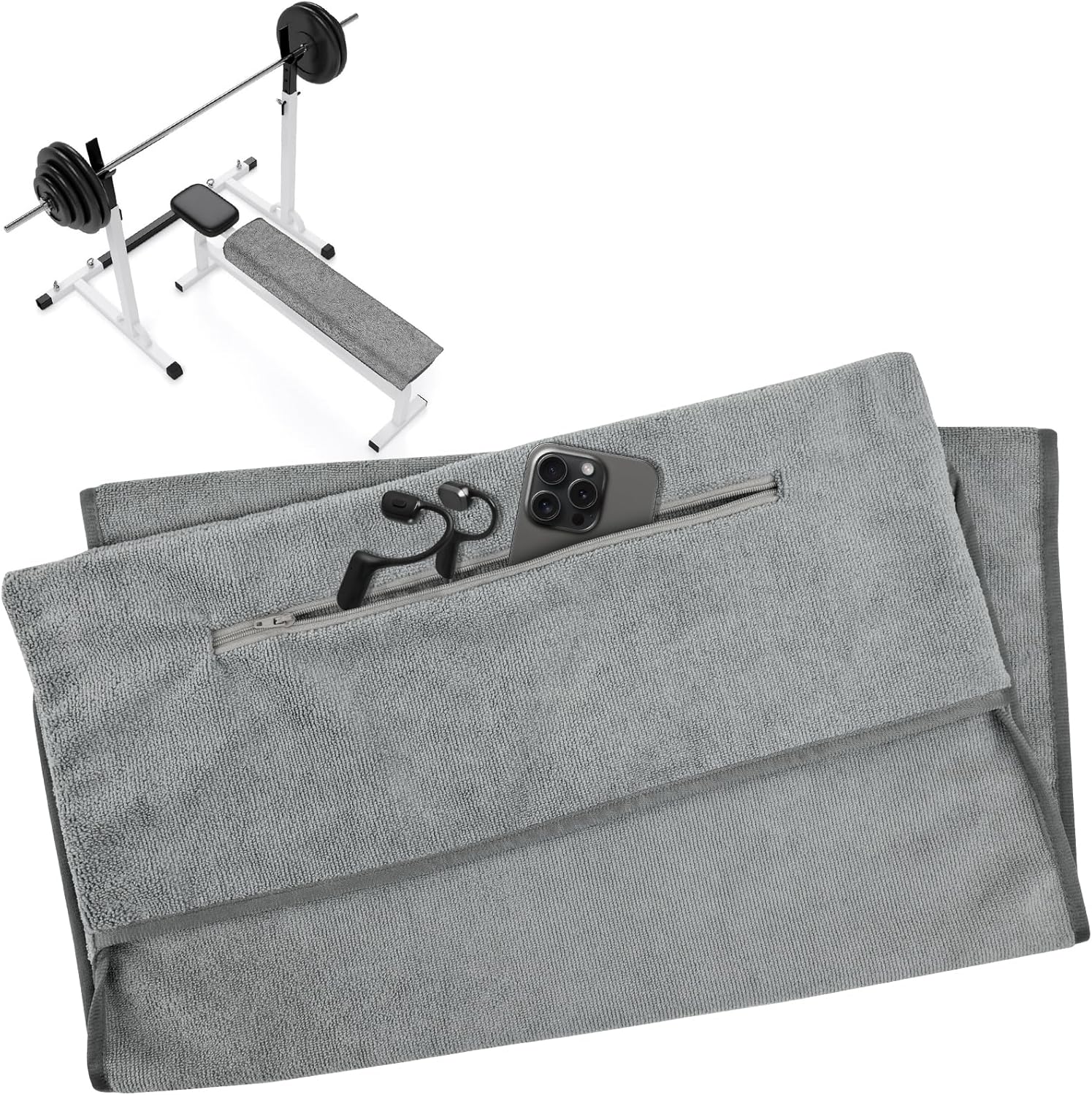 Gym Towel 120 x 50 cm Microfibre Towel Gym Towel for Men and