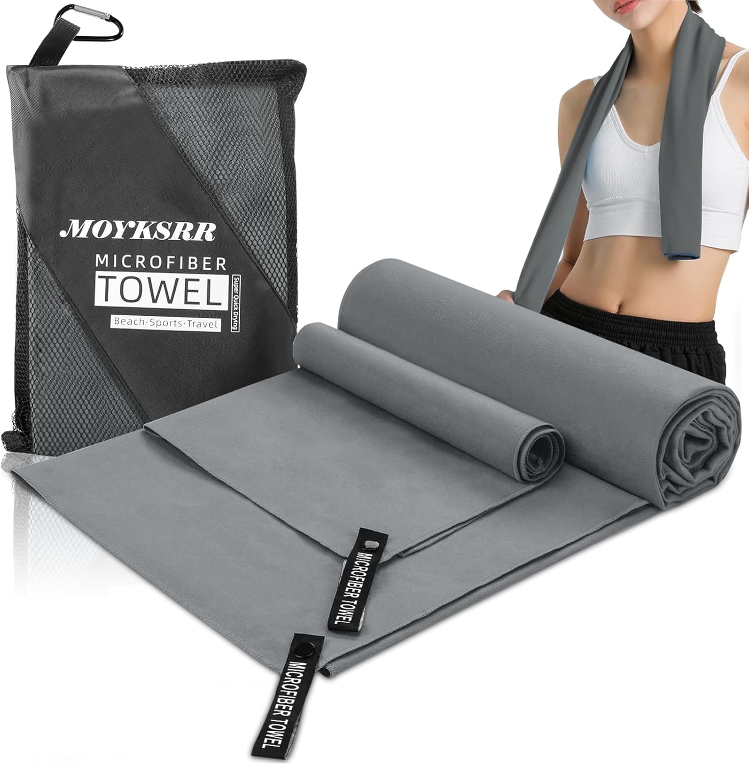 MOYKSRR Microfibre Towel, Microfibre Towel, 2 Sets | 160 x