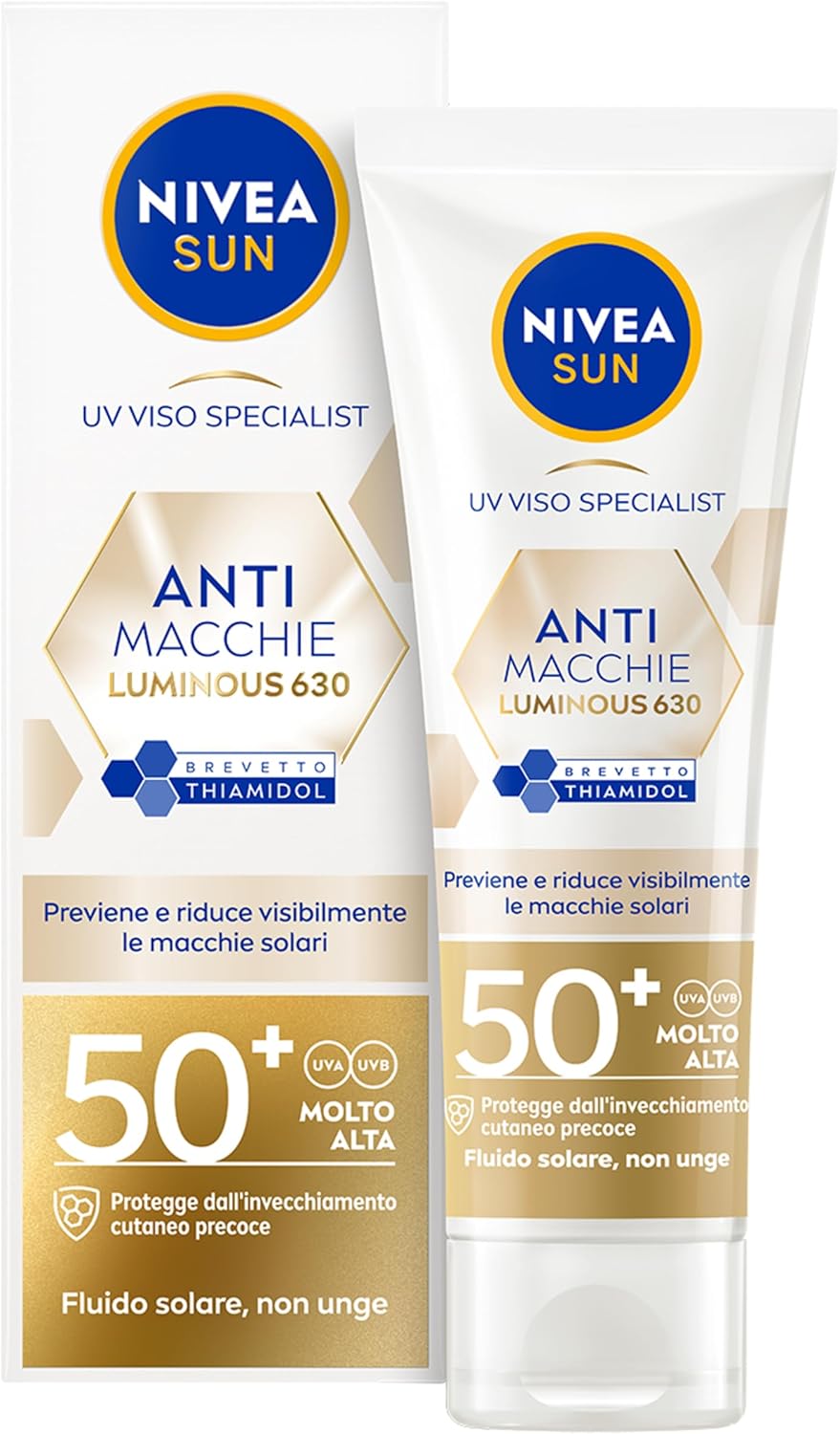 NIVEA SUN Luminous630 Face Sun Cream SPF 50+ 40 ml, Face Sun