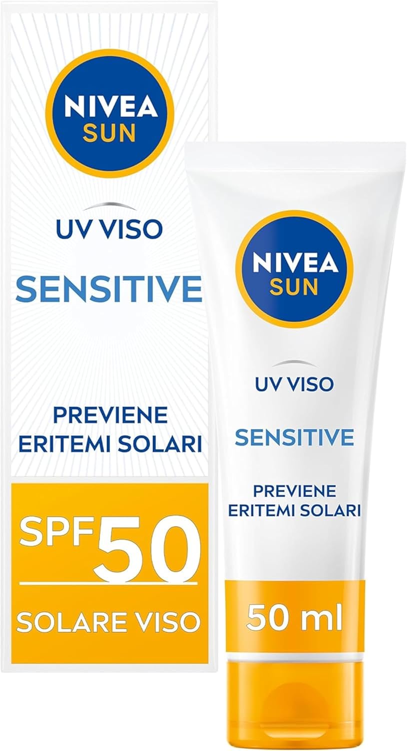 NIVEA SUN Sensitive UV Face Cream SPF50 50 ml, Face Sun