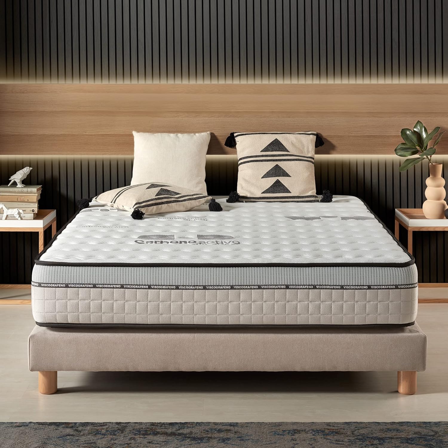 Naturalex - Double Mattress 180 x 200 cm – Visco Charcoal –
