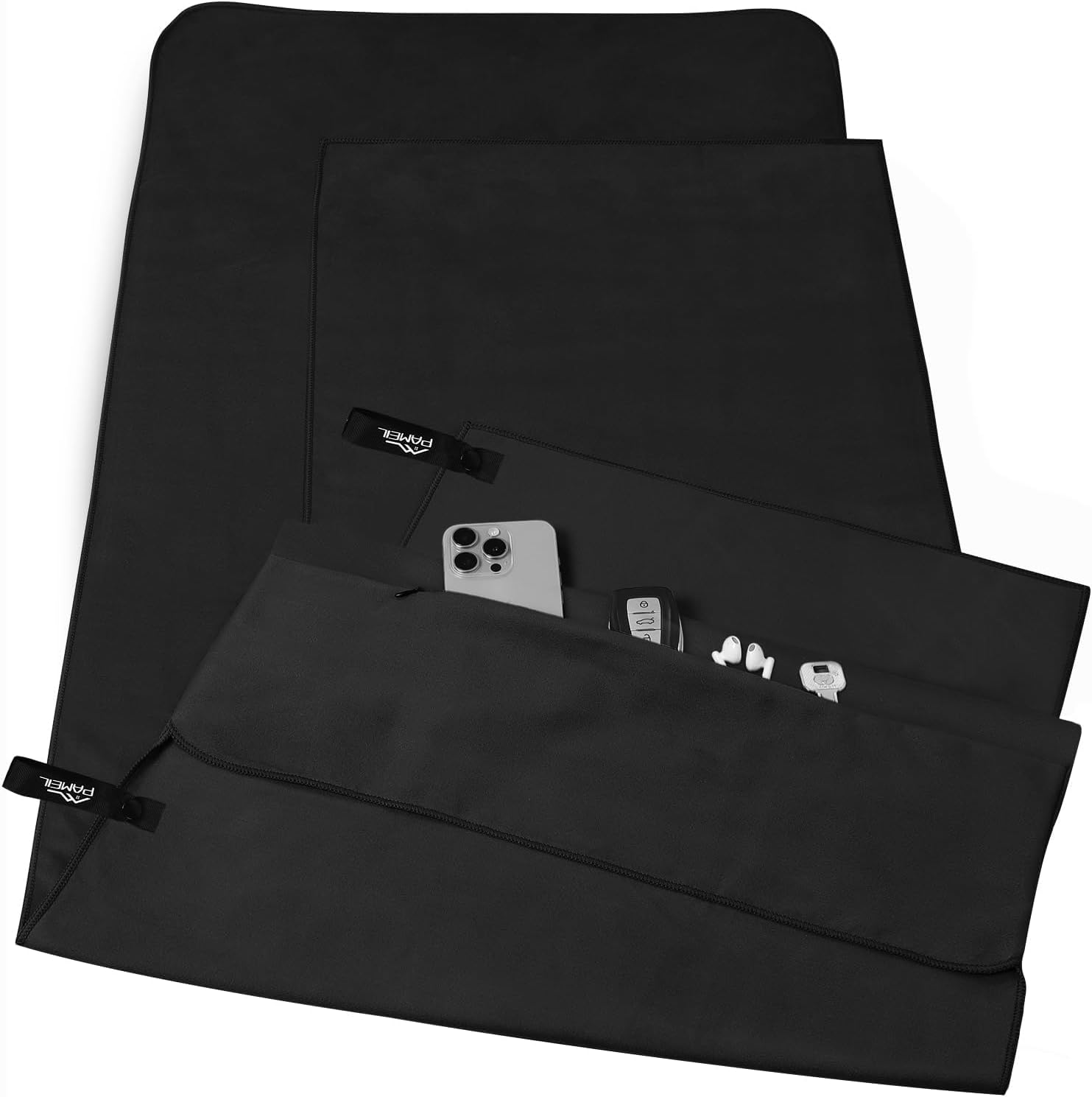 Pameil 2 Piece Gym Towel, Absorbent and Lightweight