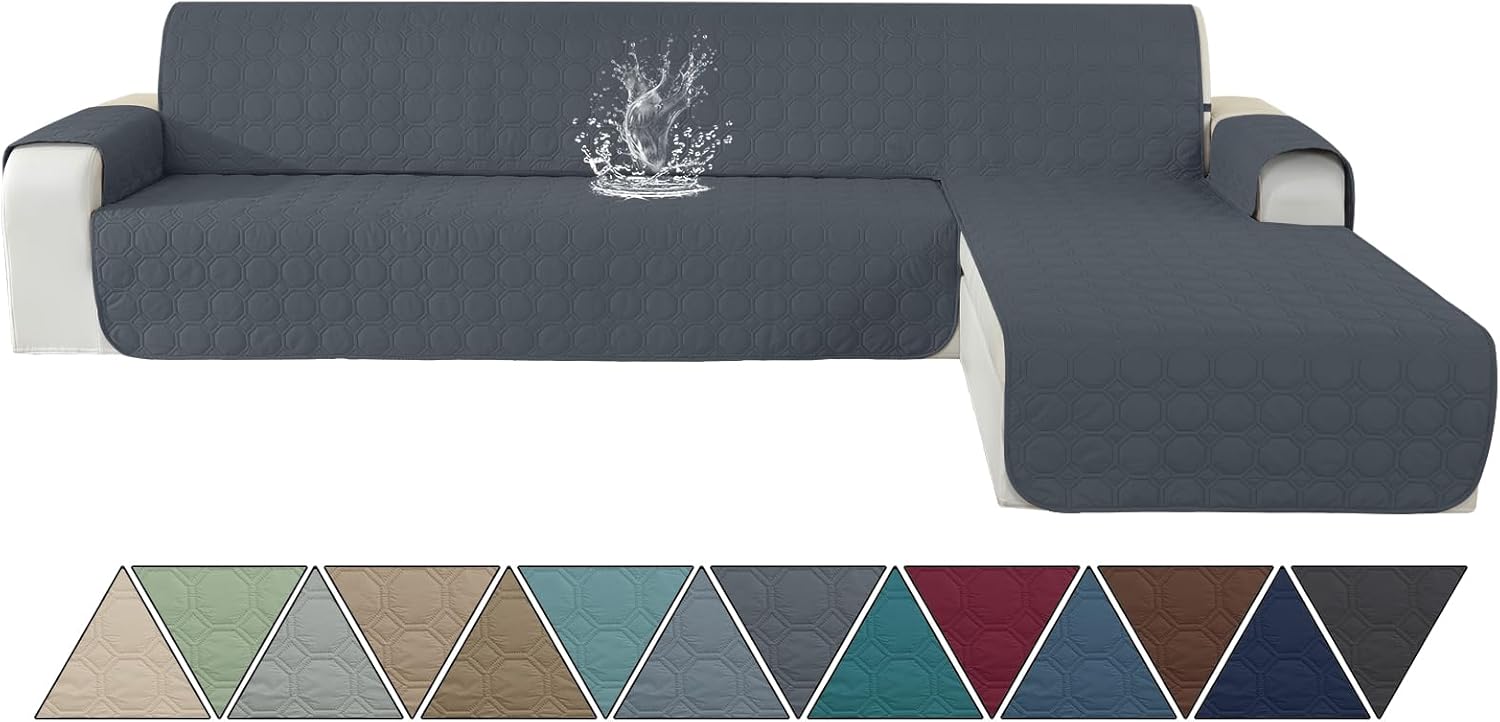 Ystyle Waterproof Sofa Cover with 3 Seater Peninsula (L 250