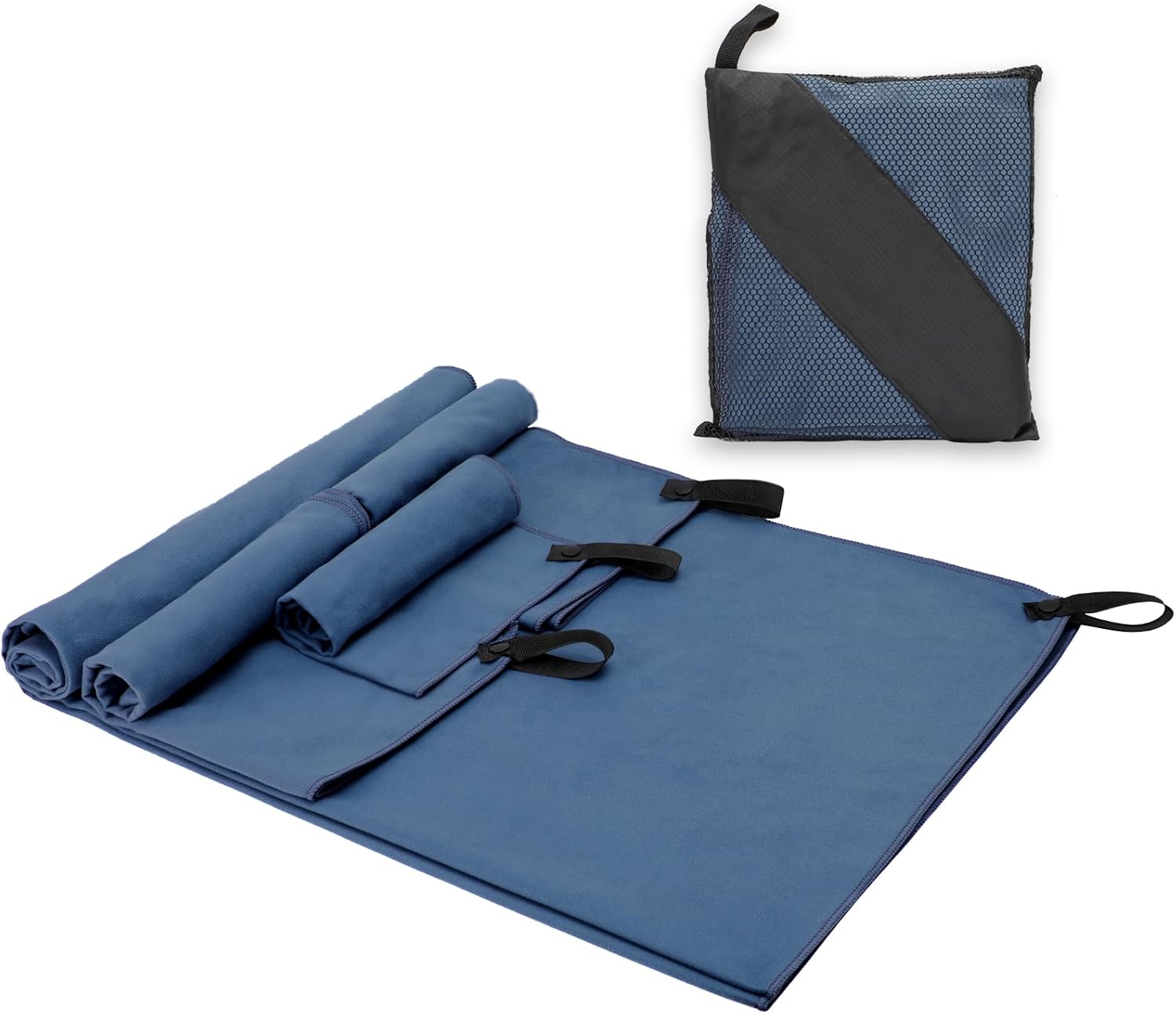 Alyvisun 4 Pieces Microfiber Towel Carrying Bag, Quick