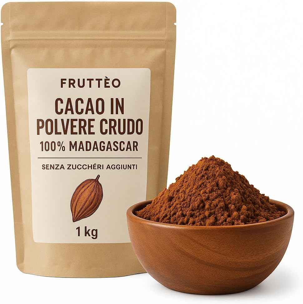 Cocoa Powder 1 kg - Raw 100% Madagascar - No Added Sugar |