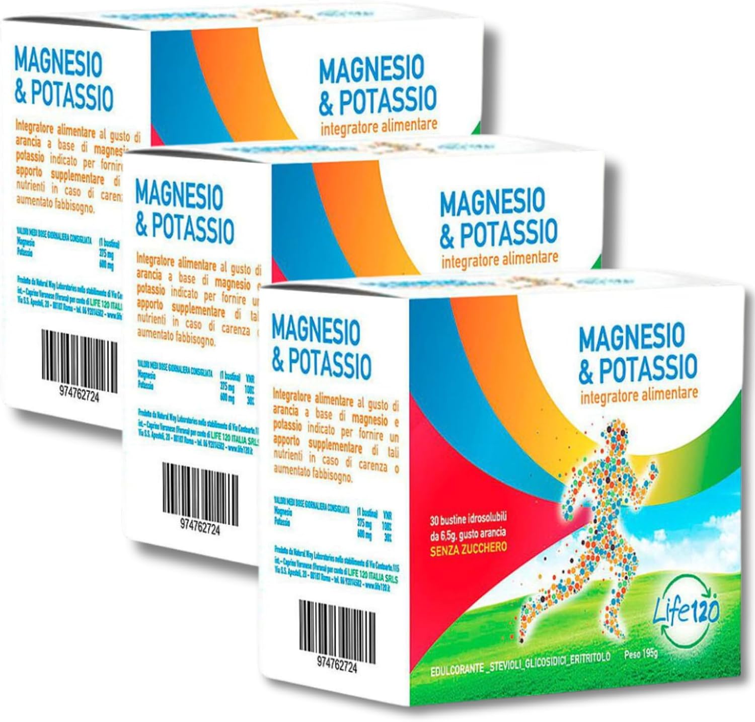Life120 - Magnesium and Potassium - Food Supplement with