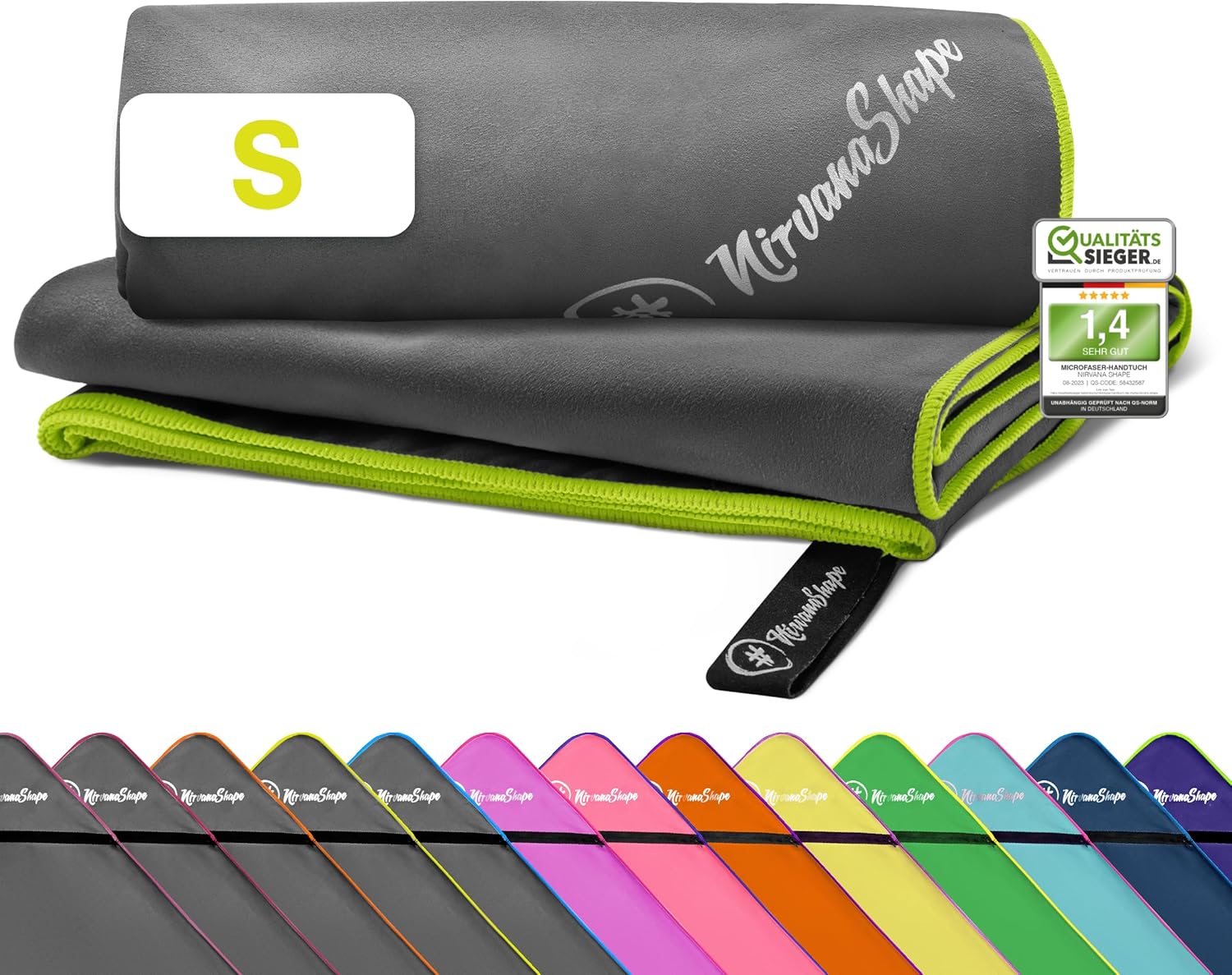 NirvanaShape Microfibre Towels | Absorbent, Lightweight, 1 NirvanaShape Microfibre Towels | Absorbent, Lightweight,