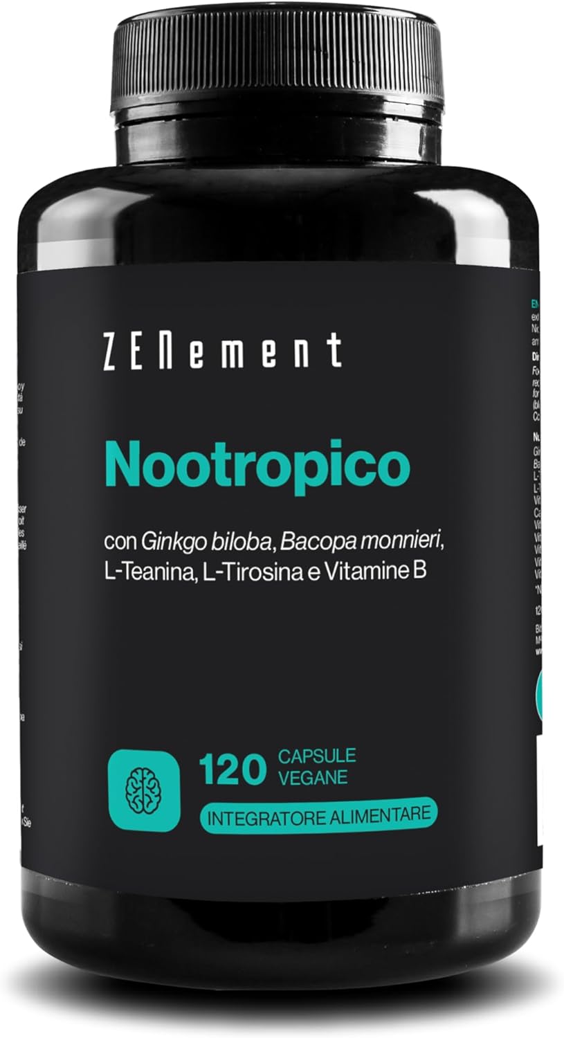 Nootropic, with Ginkgo Biloba, Bacopa Monnieri, L-Theanine, 1 Nootropic, with Ginkgo Biloba, Bacopa Monnieri, L-Theanine,