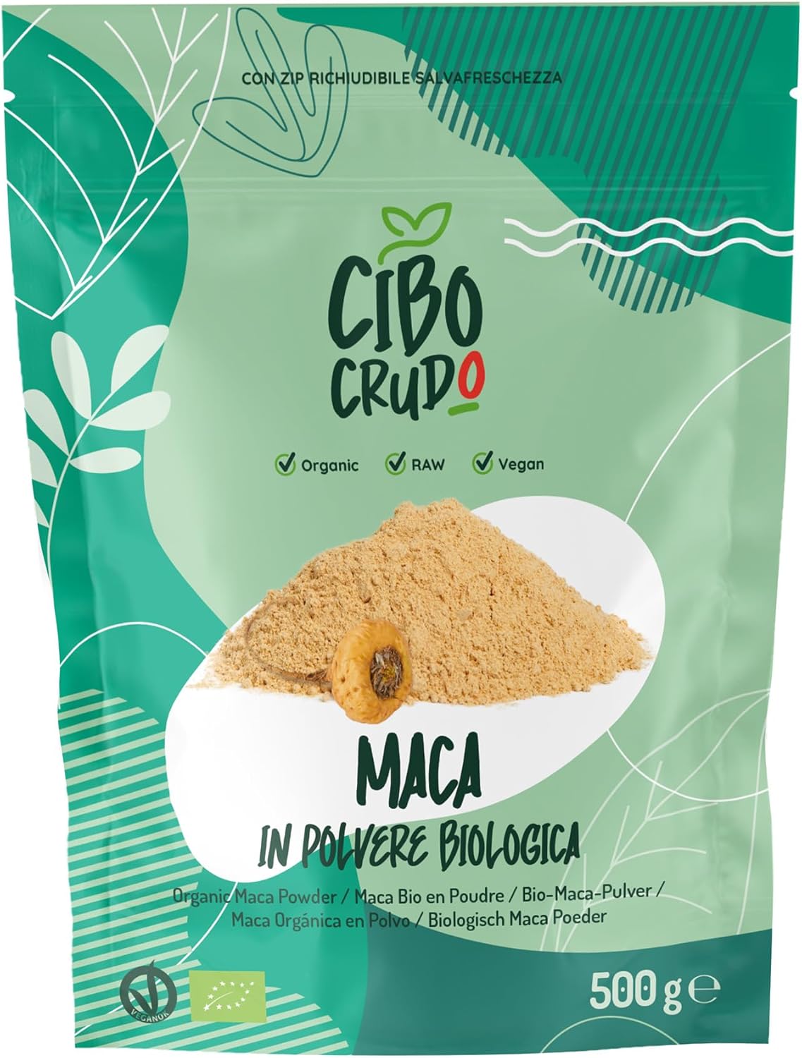 Peruvian Maca Powder Organic and Pure - 500 g Powder