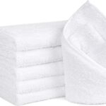 Orighty Pack of 6 White Towels - Microfiber Quick Dry