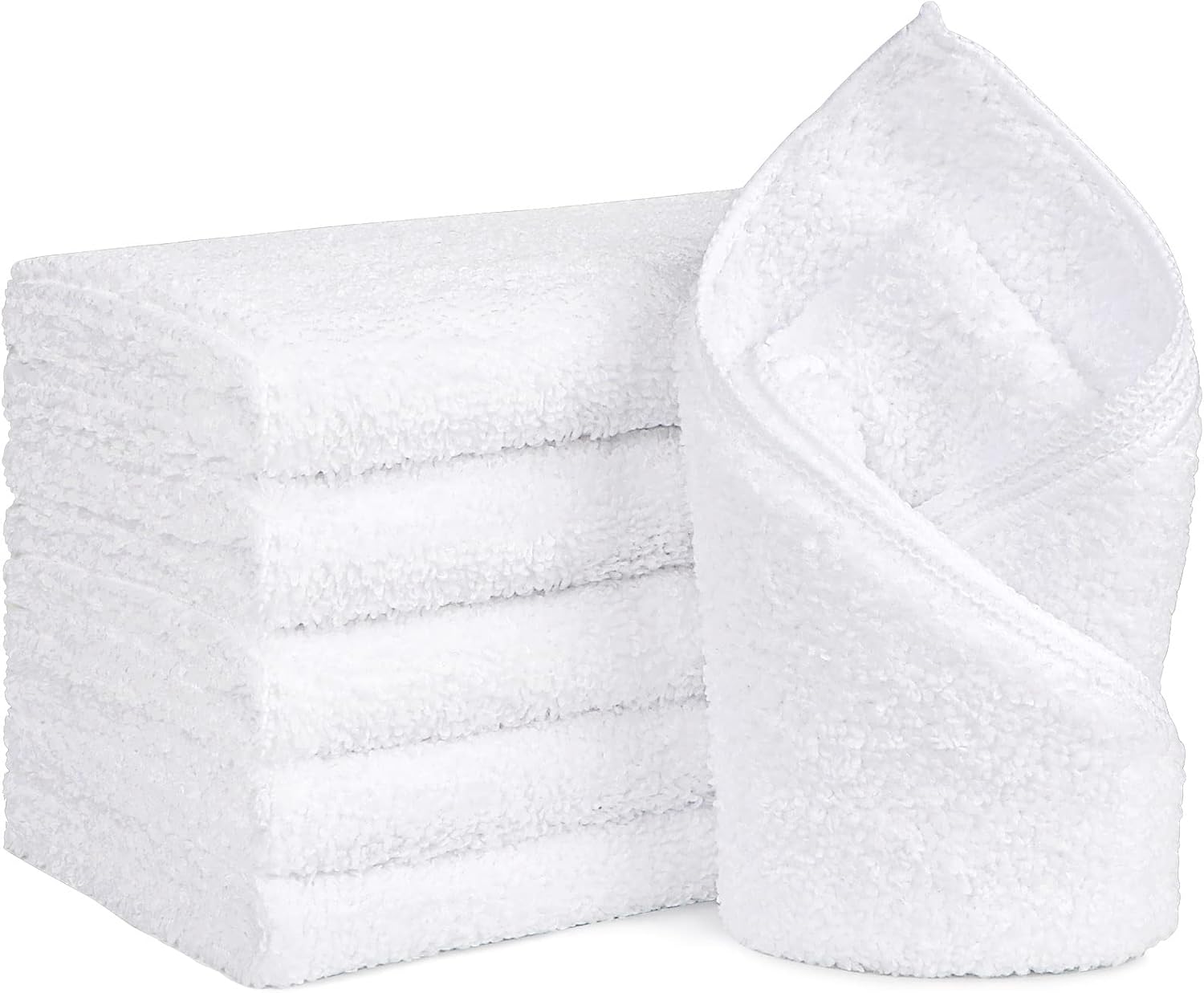 Orighty Pack of 6 White Towels - Microfiber Quick Dry